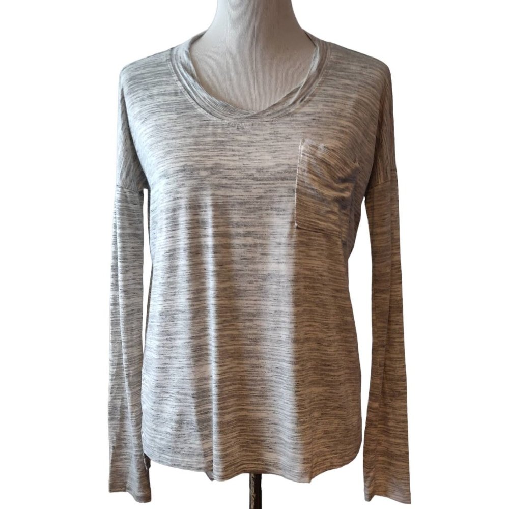 Maison Du Soir Womens Heathered Gray Edith Long S… - image 1